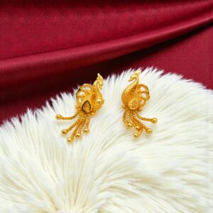 Forming Gold Plated Peacock Drops
