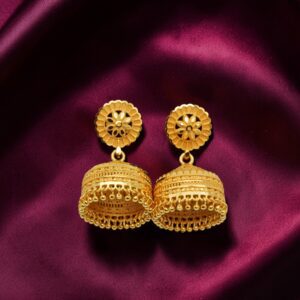 Forming Gold Plated Big Size Jhumka