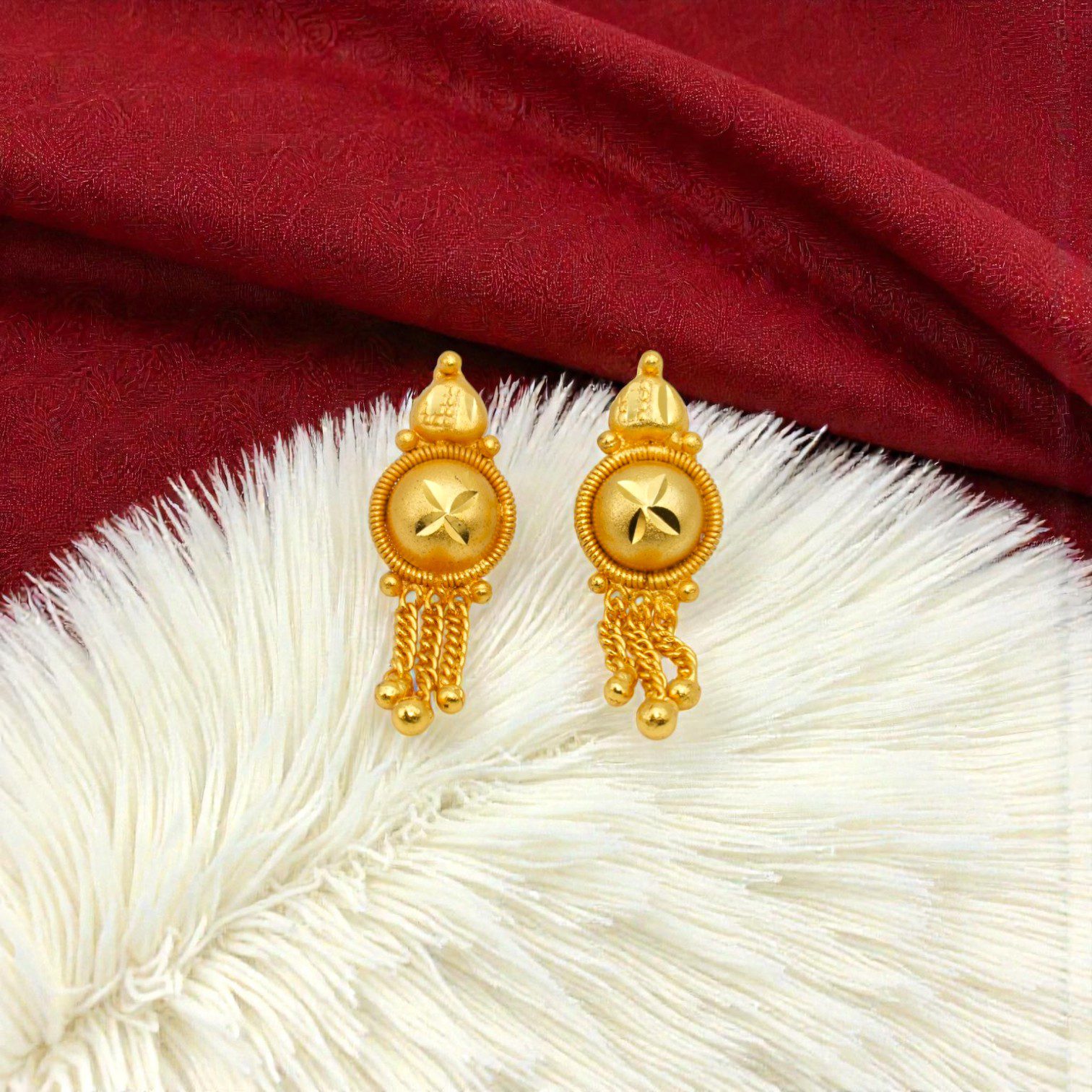 Medium Sized Forming Gold Plated Drops