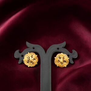 1 Gram Gold Plated Stud