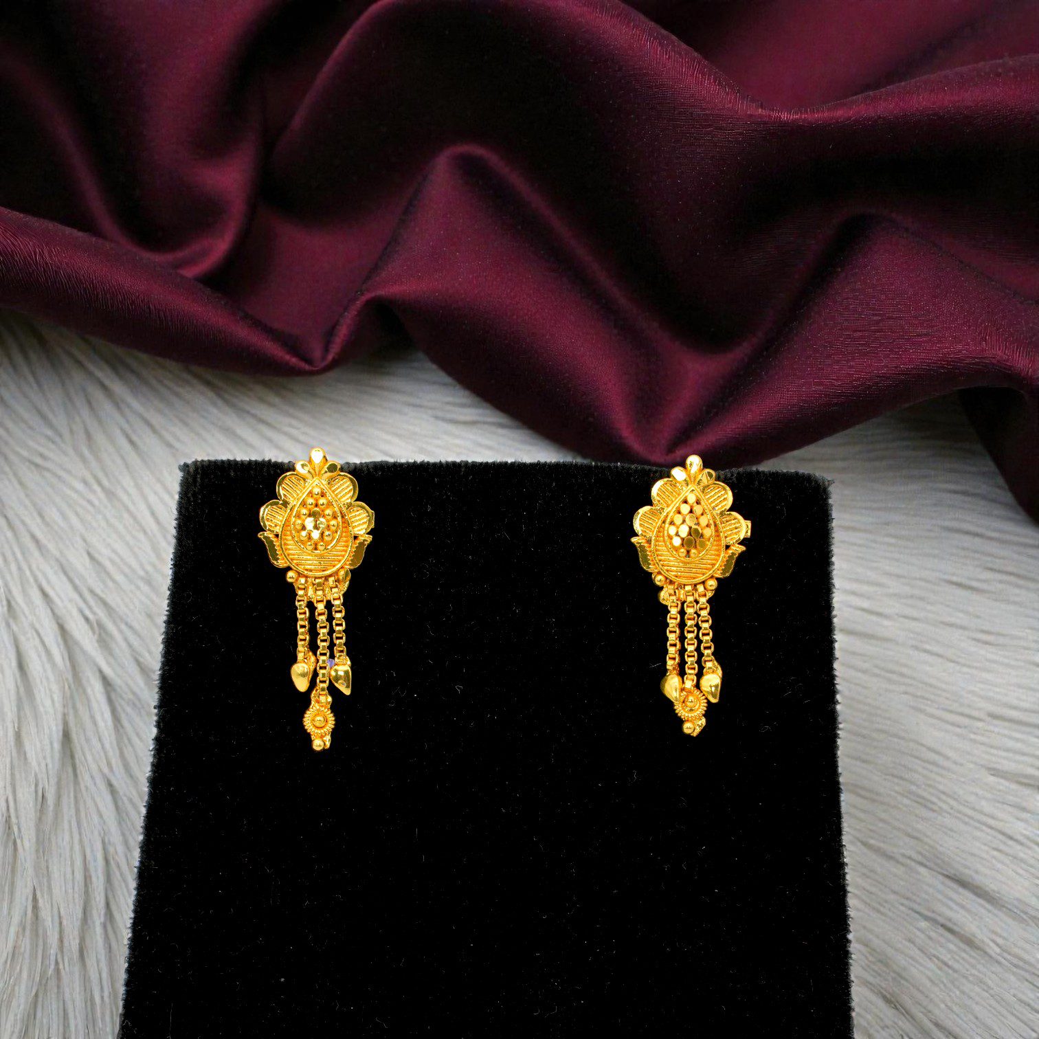 1 Gram Gold Plated Drop Earring