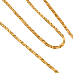 Micro Gold Plated Box Pattern Chain (Thick Size)