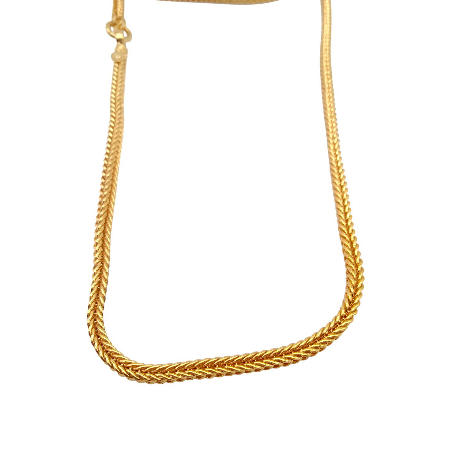 Micro Gold Plated Square Pattern Chain